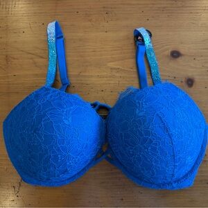 Victoria's Secret Vibrant Blue Bombshell Push-up Bra